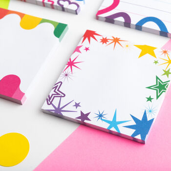 Colourful Sticky Notes Set Of Four, 3 of 9