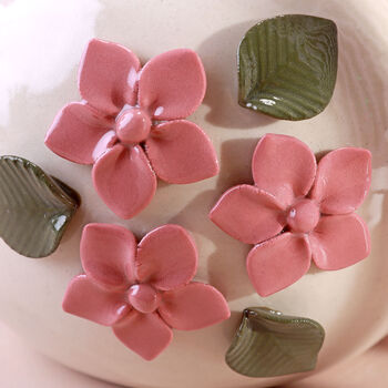G Decor Floral Ceramic Planter Line Handcrafted Decorative Pot, 2 of 4