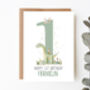 Personalised Children's Birthday Card Dino Park, thumbnail 4 of 7
