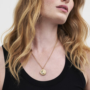 Gold Nightshade Moon Locket Necklace, 2 of 8