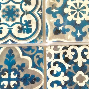 Set Of Four Moroccan Coasters ~ Boxed, 3 of 4