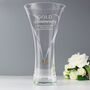 Personalised Golden Wedding Cut Glass Vase Gift, thumbnail 2 of 2
