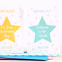 Personalised Christening Or New Baby Star Card, thumbnail 1 of 4