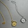 Personalised Spinning Compass Necklace Gold Vermeil / Sterling Silver, thumbnail 1 of 5