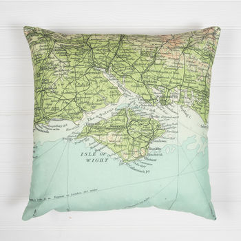 Personalised Vintage Map Cushion, 4 of 8