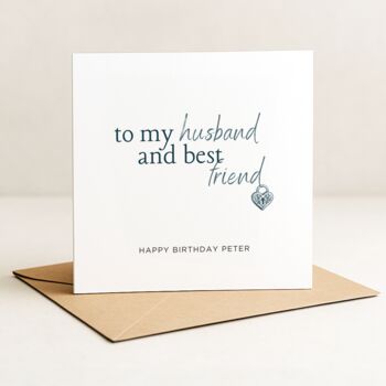 Personalised Birthday Card For Husband, 2 of 8