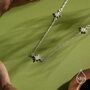 Starburst Cz Necklace In Sterling Silver, thumbnail 5 of 12