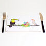 Toucan And Cockatoo Placemat, thumbnail 1 of 2