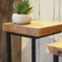 Industrial Wood Coffee Table Nest, thumbnail 4 of 5