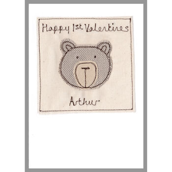 Personalised Bear 1st Or Any Birthday Card For Boy, 9 of 12