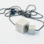 Silver Cube Necklace, thumbnail 6 of 6