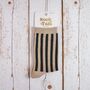 Vertical Stripe Glitter Socks In Beige / Black, thumbnail 1 of 5