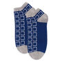 Cube Blue And Polka Denim Men's Trainer Socks Bundle, thumbnail 4 of 7