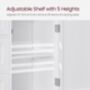 Bathroom Storage Cabinet Freestanding Cloud White, thumbnail 4 of 7