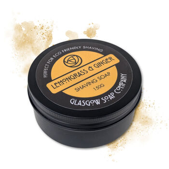Lemongrass And Ginger Scottish Traditional Shaving Soap, 3 of 4