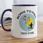 Born To Fish Coffee Mug, thumbnail 1 of 8