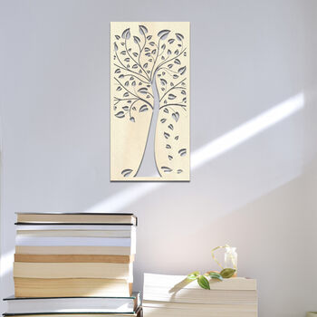 Elegant Tree Wooden Wall Art Home Nature Accent, 9 of 10