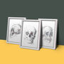 Set Of Skull Poster Prints, thumbnail 1 of 4