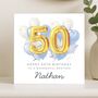 Personalised 50th Birthday Card For Brother, thumbnail 6 of 8