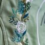 To The Moon And Back Sage Green Biker Jacket, thumbnail 10 of 12