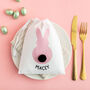 Personalised Bunny Bag With Fluffy Tail, thumbnail 2 of 2