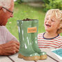 Dad's Personalised Large Green Garden Welly Boots Planter, thumbnail 1 of 7