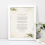 Use Your Own Words Personalised Floral Poem Print, thumbnail 1 of 7