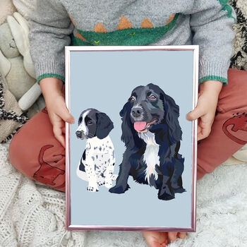 Custom Peek A Boo Pet Portrait For Dog And Cat Gift, 7 of 11