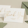 Gold Foil Thank You Card Personalised, thumbnail 2 of 2