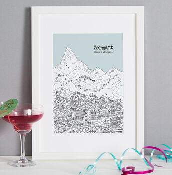 Personalised Zermatt Print, 2 of 12