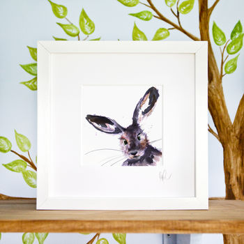 Inky Hare Illustration Print, 3 of 10