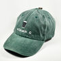 Vintage Washed Cotton 'Vitamin G' Stout Embroidered Cap, thumbnail 1 of 8