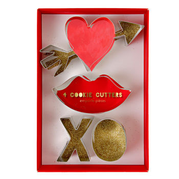 Love Heart And Kisses Cookie Cutters, 4 of 4