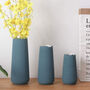 Blue Ceramic Flower Vase, thumbnail 2 of 7