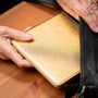 Disabled Blue Badge Parking Permit Wallet In Tiger Gold Lurex, thumbnail 5 of 12
