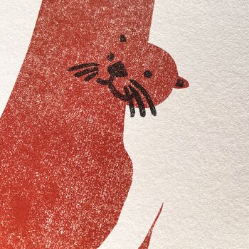 O For Otter Children's Initial Print, 3 of 3