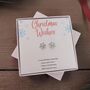 Sterling Silver Christmas Snowflake Earrings, thumbnail 2 of 10
