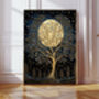Set Of Two Moon And Stars Celestial Art Prints, thumbnail 3 of 5