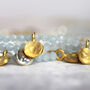Layered Aquamarine Charm Bracelet, thumbnail 5 of 11