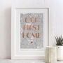 Personalised 'My/Our First Home' Map With Foil Wording, thumbnail 2 of 3