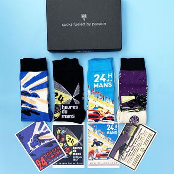 Le Mans Racing Posters Gift Socks, 2 of 12