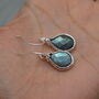 Labradorite Cute Dangle Silver Earrings, thumbnail 5 of 10