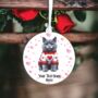 Personalised British Blue Cat Love Decoration, thumbnail 2 of 2