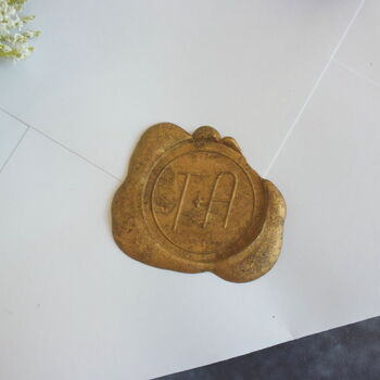 Personalised Manderly Hand Lettered Wax Seal Stamp, 2 of 7