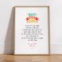 Personalised Worlds Best Daddy, Fathers Day Print, thumbnail 1 of 4