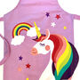 Personalised Kids Unicorn Baking Kit With Apron, thumbnail 3 of 11