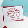 The One For Me Valentines Card, thumbnail 1 of 2