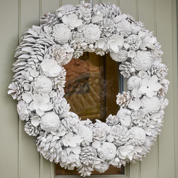 Large White Snowdrop Deluxe Wreath, 2 of 6