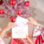 Secret Santa Christmas Wreath Bracelet In White Pouch And Ribbon, thumbnail 6 of 11