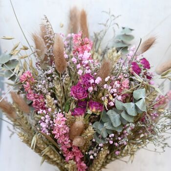 Wedding Dried Flower Bouquet Meadow Pinks Middle, 2 of 5